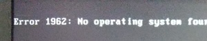 No operating system found