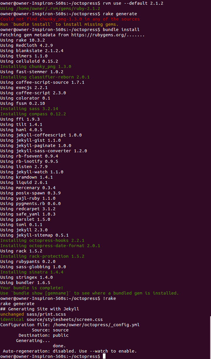 Screenshot of GNOME Terminal