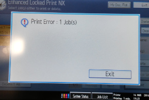 A Print Error
