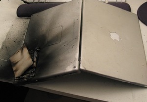 Macbook exploded